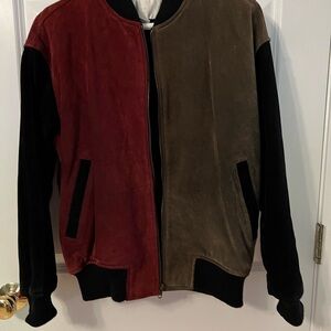 Vintage 1990s 100% suede leather bomber style jacket from The Limited. Size M